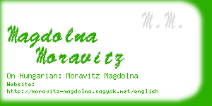 magdolna moravitz business card